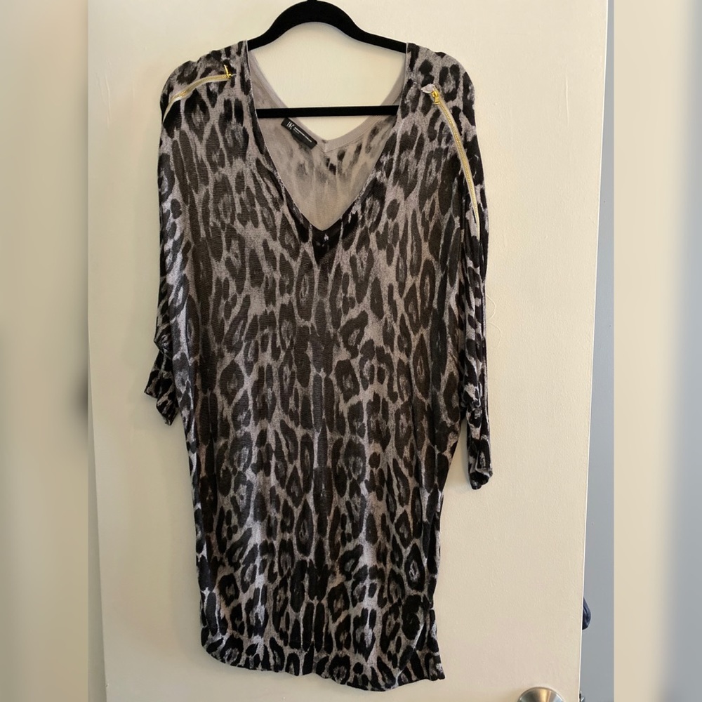 Snow Leopard Print Sweater